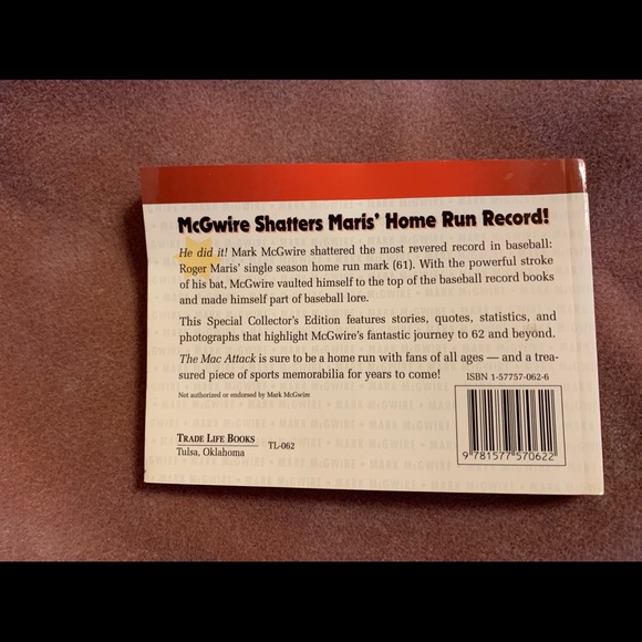 Mark McGwire Collector’s Edition Book ⚾️ - Picture 2 of 6